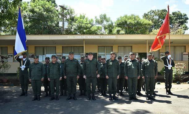 Ejército de Nicaragua realiza traspaso de mando de la Dirección de Personal y Cuadros