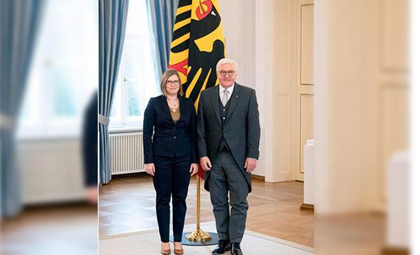 Embajadora de Nicaragua en Alemania presenta cartas credenciales ante el Presidente Frank-Walter Steinmeier