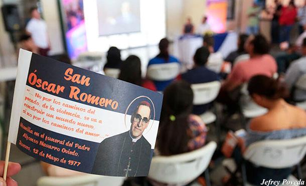 Juventud Sandinista rinde homenaje a San Óscar Romero de América