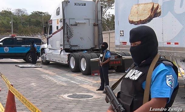 Policía Nacional incauta droga en el puesto fronterizo El Guasaule