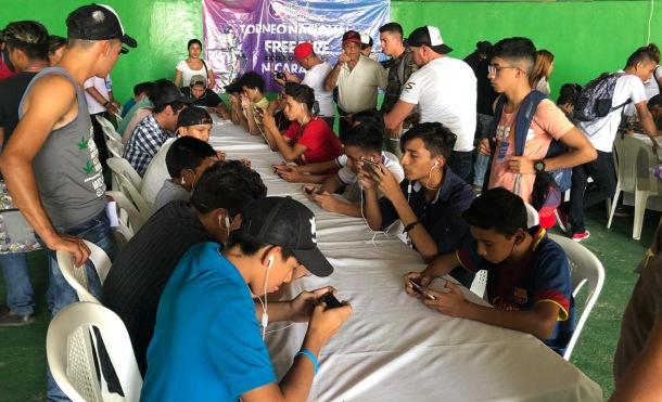 Jóvenes y niños viven la fiebre del Free Fire en el torneo regional realizado en Matagalpa