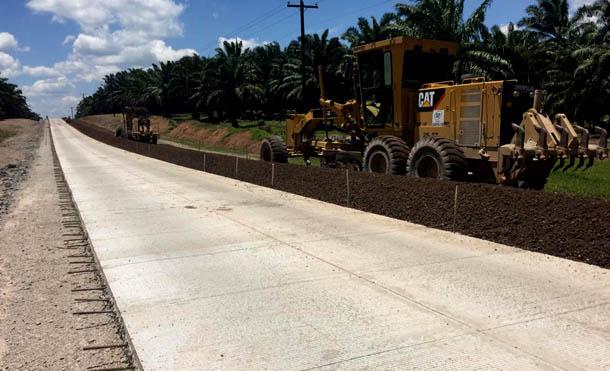 Avanza en un 74% construcción del segundo tramo de carretera El Rama - Empalme Kukra Hill - Laguna de Perlas
