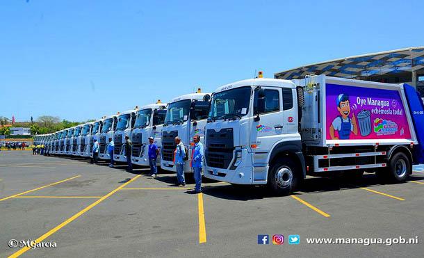Managua contará con nuevos camiones recolectores de basura