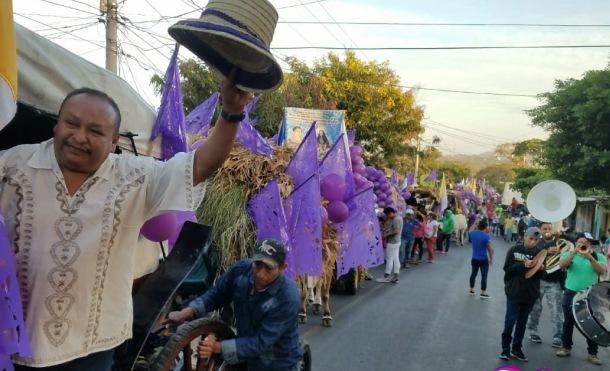 Peregrinos salen de Masaya a pagar promesa en Popoyuapa a Jesús del Rescate