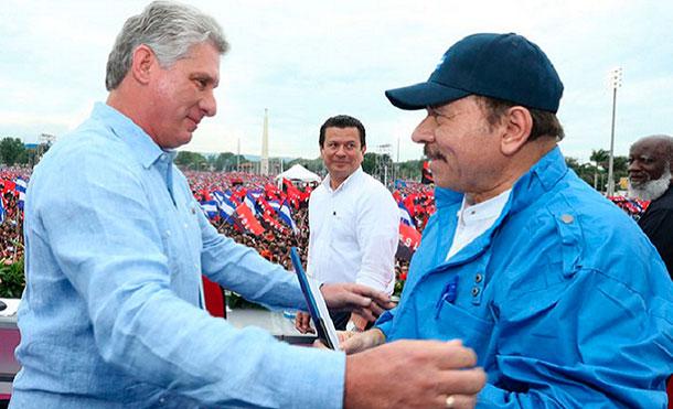 Presidente Daniel y vicepresidenta Rosario envían mensaje al presidente de Cuba Miguel Díaz-Canel