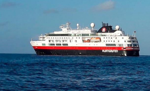 Crucero Fram arriba a Corn Island en el Caribe Sur