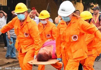 Familias nicaragüenses participaron con gran éxito del primer Ejercicio Nacional Multiamenazas