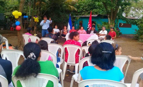 Inauguración de electrificación a familias de Los Vanegas en Nindirí