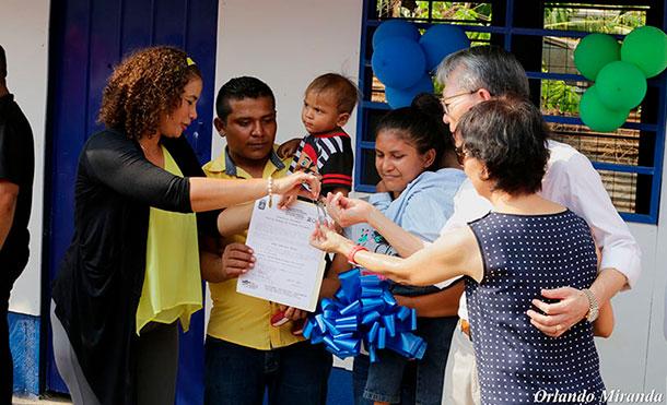 Taiwán y Alcaldía de Managua entregaron vivienda digna en la comarca de Chiquilistagua