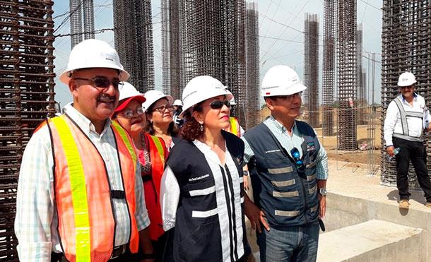 Ministra de Salud supervisa avances de la construcción del Hospital Departamental de Chinandega