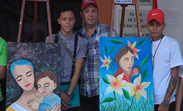 Realizan concurso de pintura “Amor de Madre” en Ocotal 
