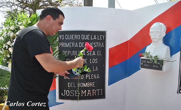 Nicaragua conmemora 124 años del tránsito a la inmortalidad de José Martí