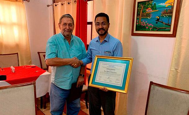 Embajador de Nicaragua en Israel recibe reconocimiento
