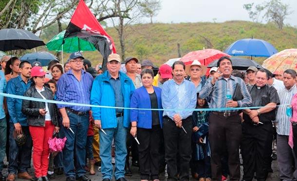 (+Fotos) Gobierno Sandinista inaugura carretera La Libertad - San Pedro Lóvago