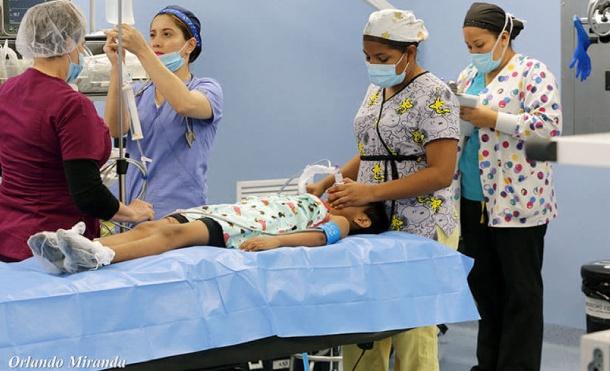Hospital Vélez Paiz en jornada de cirugías de labio leporino y paladar hendido