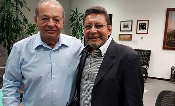 Comandante Bayardo Arce se reúne con empresario mexicano Carlos Slim