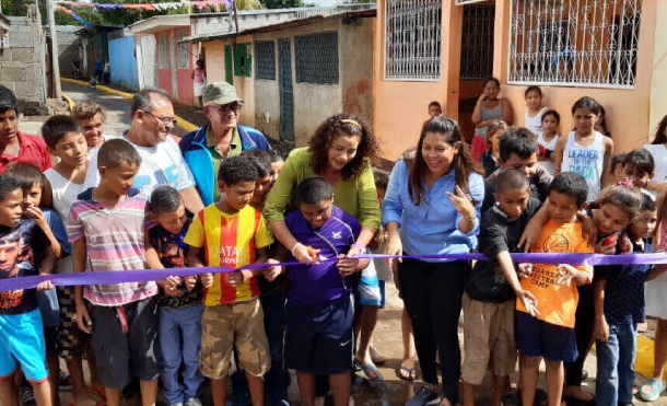 Alcaldía de Managua inaugura proyecto de mejoramiento vial en el barrio Las Torres
