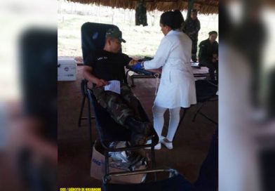 Ejército de Nicaragua participa en jornada de donación de sangre