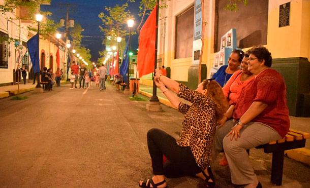 León: Gobierno Sandinista inaugura embellecimiento de la Avenida 23 de Julio y calle Rubén Darío