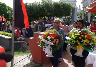 Militantes de Rivas conmemoran al Comandante Carlos Fonseca a 83 años de su nacimiento