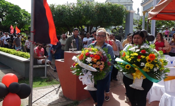 Militantes de Rivas conmemoran al Comandante Carlos Fonseca a 83 años de su nacimiento