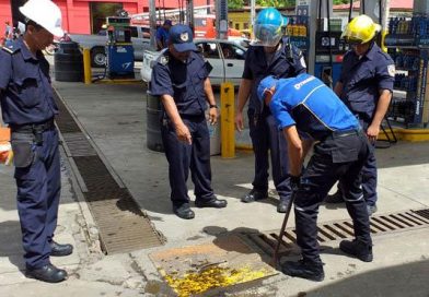 Dirección General de Bomberos realiza inspección de seguridad en gasolineras de Tipitapa