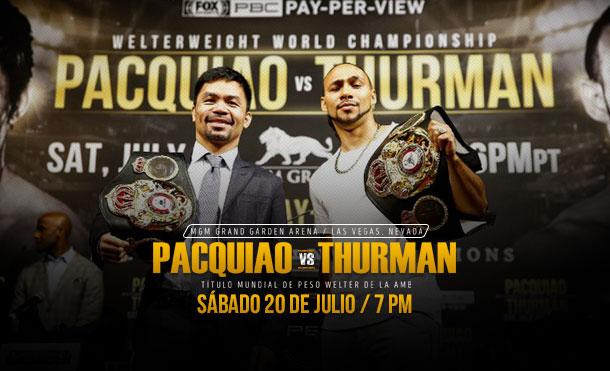 Keith Thurman quiere ponerle fin a la carrera boxística de Manny Pacquiao