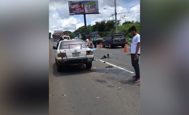 Foto Cortesía: Equipo técnico de investigación de accidentes constató que Axel Geovanny Otero Murillo, conducía motocicleta placa M 27365, a exceso de velocidad.