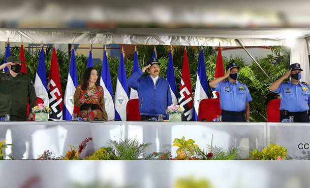 Acto de conmemoración 41 aniversario de la Policía Nacional. Foto: CCC Jairo Cajina