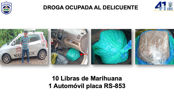 Foto cortesía: El delincuente preso y evidencias, fueron remitidos a las autoridades competentes para su enjuiciamiento.