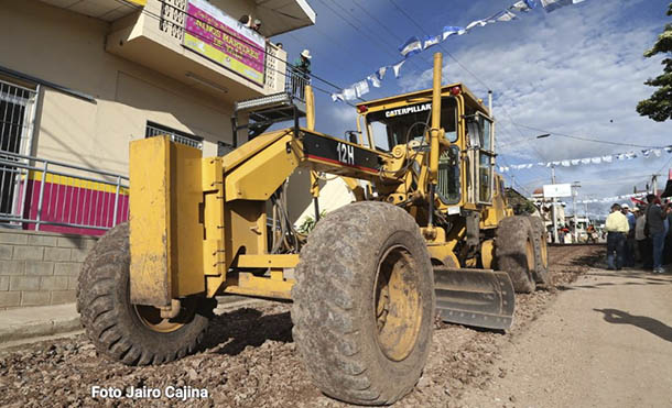 Foto Jairo Cajina // Este proyecto de carretera adoquinada generará 655 empleos directos