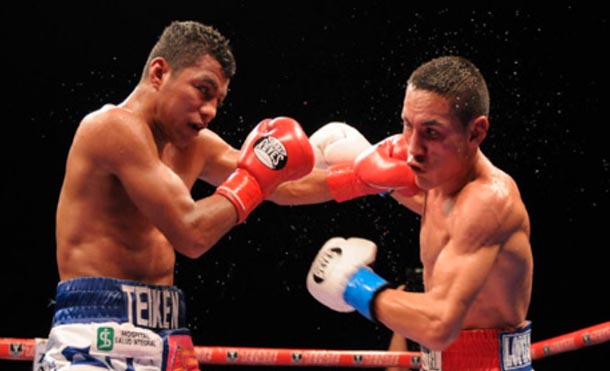 Román Chocolatito González vs Francisco “Gallo” Estrada en noviembre de 2012 / Foto: Matchroom Boxing