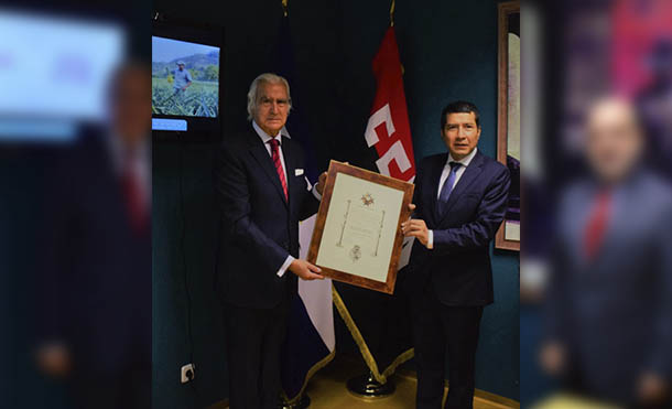 Foto CCC // Entrega de la Orden Iberoamericana General Infante Chaves con el Grado de Gran Cruz