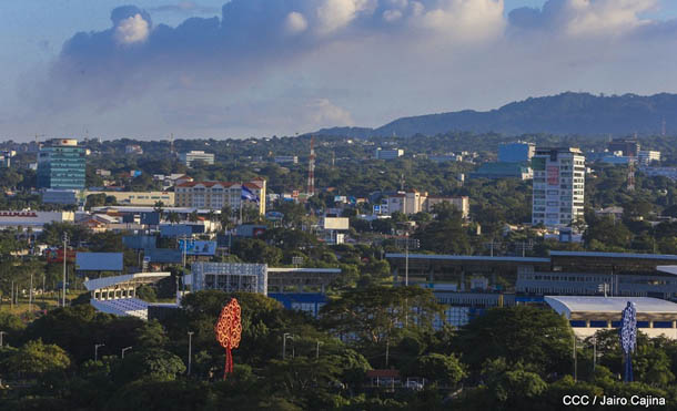 Vista panorámica de la ciudad de Managua, Nicaragua