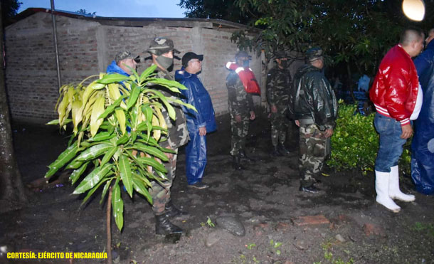 Foto Cortesía: Durante la evacuación, se emplearon fuerzas y medios del 6 Comando Militar Regional del Ejército de Nicaragua.