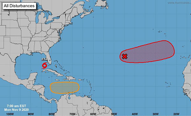 Foto Cortesía: INETER monitorea nuevo fenómeno meteorológico en aguas del Caribe Central
