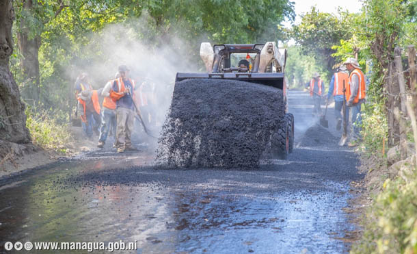 Foto Alcaldía de Managua // El programa Calles para el Pueblo alcanzó el 99.3% de ejecución