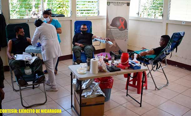 Foto Ejército de Nicaragua: Los efectivos militares cumplieron con las medidas de protección orientadas por el Ministerio de Salud