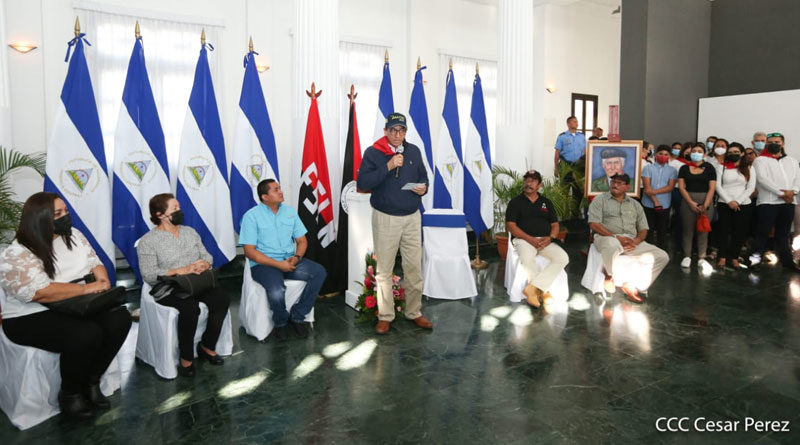 Foto: CCC César Pérez / Homenaje al Comandante Edén Pastora, ¡Sandinista Siempre!, realizado en el Palacio de la Cultura 19 de Diciembre del 2020