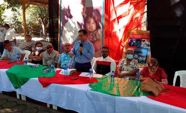 Foto Canal 4: Chinandega rinde homenaje al 46 aniversario de la Gesta heroica del Comando Juan José Quezada en la casa de Chema Castillo