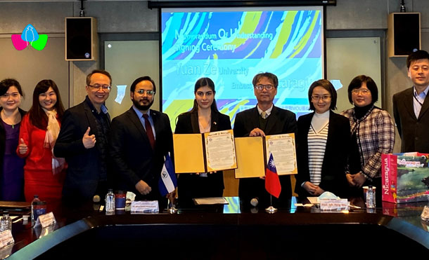 Foto Cortesía: Firma del Memorándum de Entendimiento entre la Embajada de Nicaragua y el Yuan Ze University sellando un compromiso a largo plazo de promover la cultura nicaragüense a través del Programa de "Iniciativa Cultural Global".