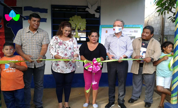Foto Cortesía: Alcaldía de Managua y la Embajada de Taiwán, junto a la Compañera Olga López Dávila, en la entrega de la Vivienda Digna y Solidaria en el Barrio Naciones Unidas.