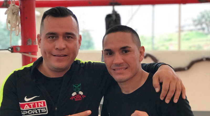 Francisco “Gallo” Estrada junto a Alfredo Caballero