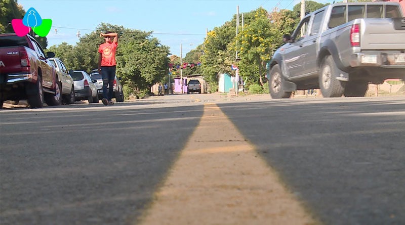 Gobierno de Nicaragua inauguró mejoramiento vial en el barrio Sol de Libertad