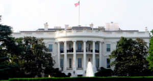 Casa blanca en Washington DC, en los Estados unidos de Norteamérica.