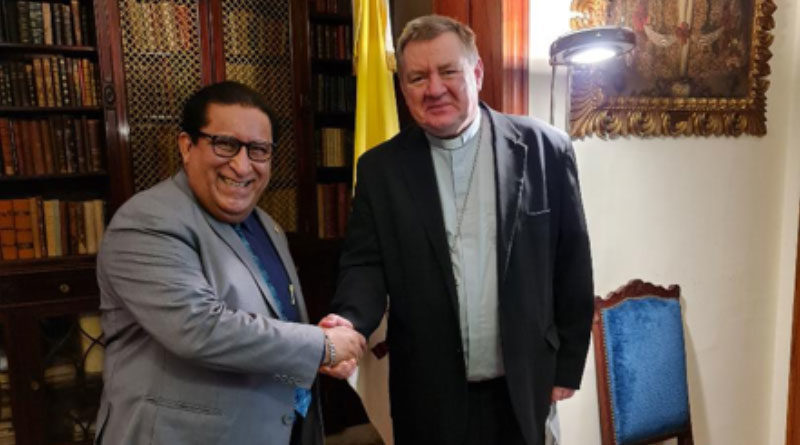 Embajador de Nicaragua saluda al nuevo Nuncio Apostólico en Argentina