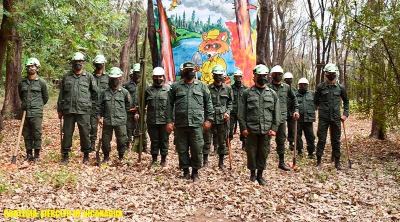 Participación de fuerzas y medios del 2 Comando Militar Regional, y brigadistas de la Defensa Civil