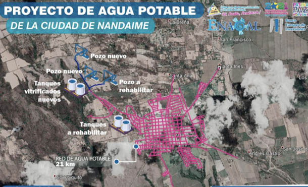 Foto ENACAL // El proyecto cuenta con un avance del 20%