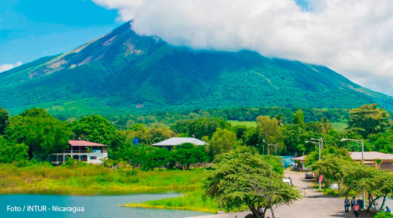 Vista panorámica de la Isla de Ometepe en Nicaragua