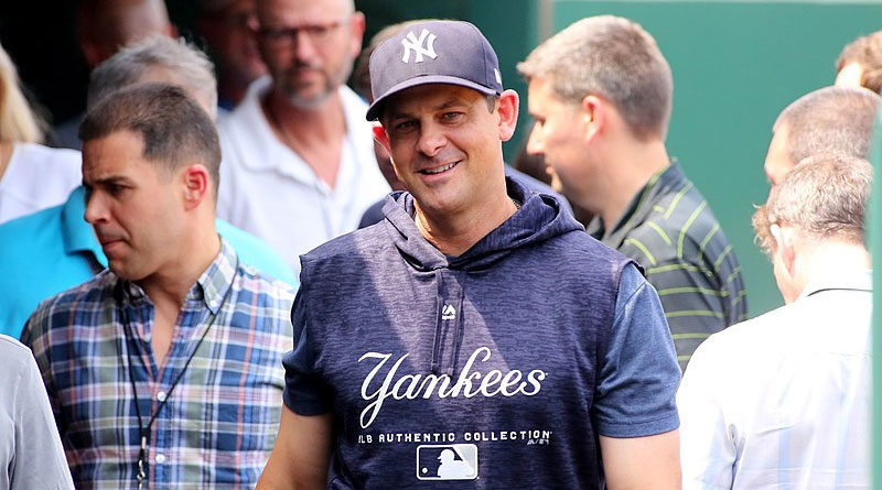 Aaron Boone mánager de los Yankees de Nueva York, habla sobre el futuro del nicaragüense Jonathan Loáisiga.